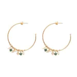 Aurora Aventurine Citrine GP Earrings