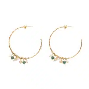 Aurora Aventurine Citrine GP Earrings