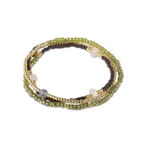 Balanced Rose Quartz Labradorite Bracelet GC