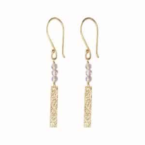Bar Labradorite Earrings GP
