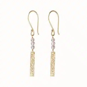 Bar Labradorite Earrings GP