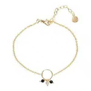 Careful Black Onyx Labradorite Bracelet GP