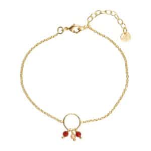 Careful Carnelian Citrine Bracelet GP