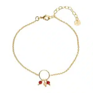 Careful Carnelian Citrine Bracelet GP