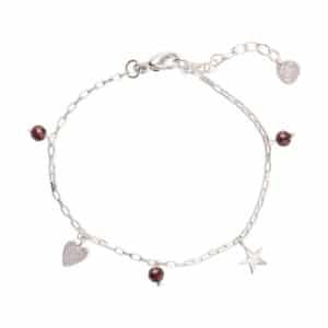 Charmed Garnet Bracelet SP