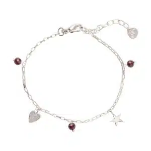 Charmed Garnet Bracelet SP