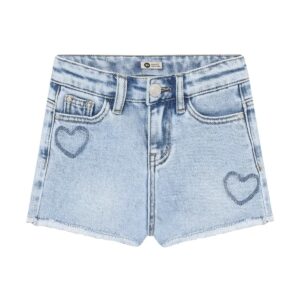Denim Shorts Heart - Blue Denim