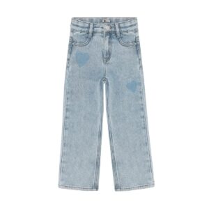 Denim Wide Fit Heart - Light Blue Denim