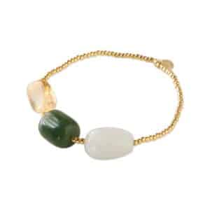 Desirable Moonstone Aventurine Citrine Bracelet GC