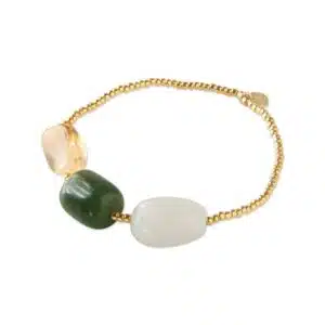 Desirable Moonstone Aventurine Citrine Bracelet GC