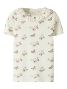 Flayo Sia SS Slim Top - Coconut Milk Flower