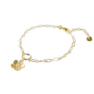 Flowing Rose Quartz Bracelet GP