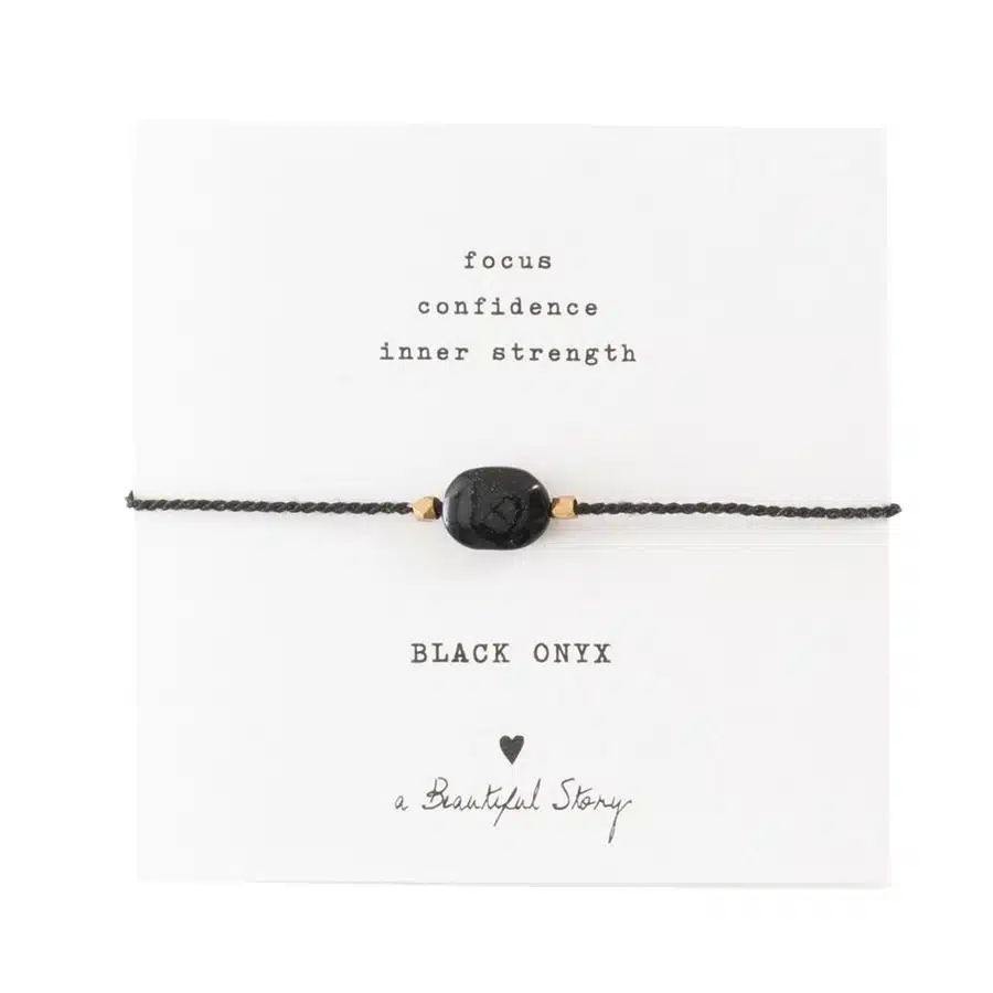 Gemstone card - Black Onyx