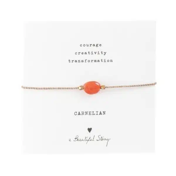 Gemstone card - Carnelian