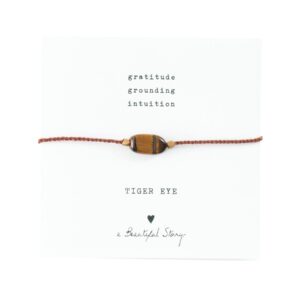 Gemstone card Tiger - Eye