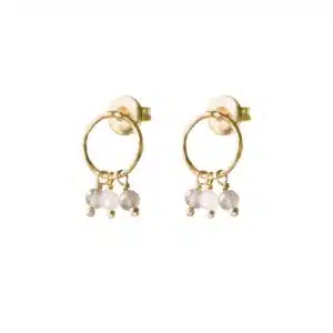 Genuine Labradorite Moonstone Earrings GP