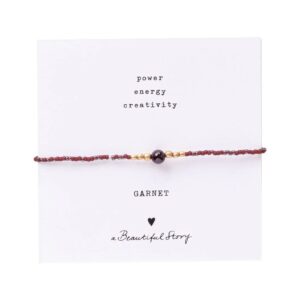 Iris Card Garnet Bracelet GC