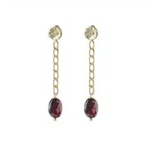 Meditation Garnet Earrings GP