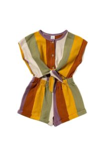 Multi Stripe | Tie Jumpsuit | Multicolor
