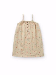 Muslin dress sprinkle - Sesame
