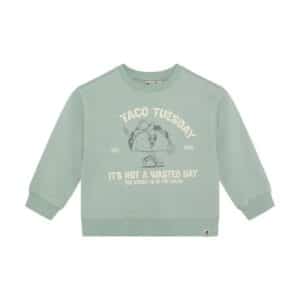 Oversized Sweater Print - Green Milieu