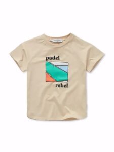 Raglan T-shirt padel rebel - Sesame