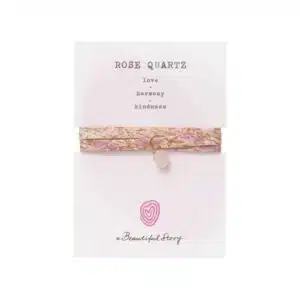 Sari wrap Bracelet Rose Quartz