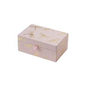 Small jewelry box with ring inlay, Dragonfly