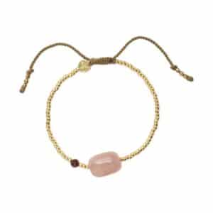 Surprise 126 Rose Quartz Garnet Bracelet GC