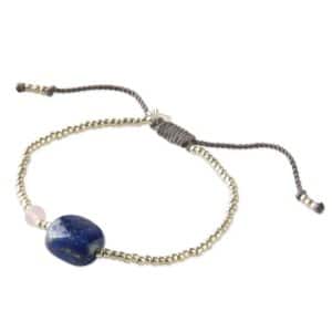 Surprise Lapis Lazuli Rose Quartz Bracelet SC