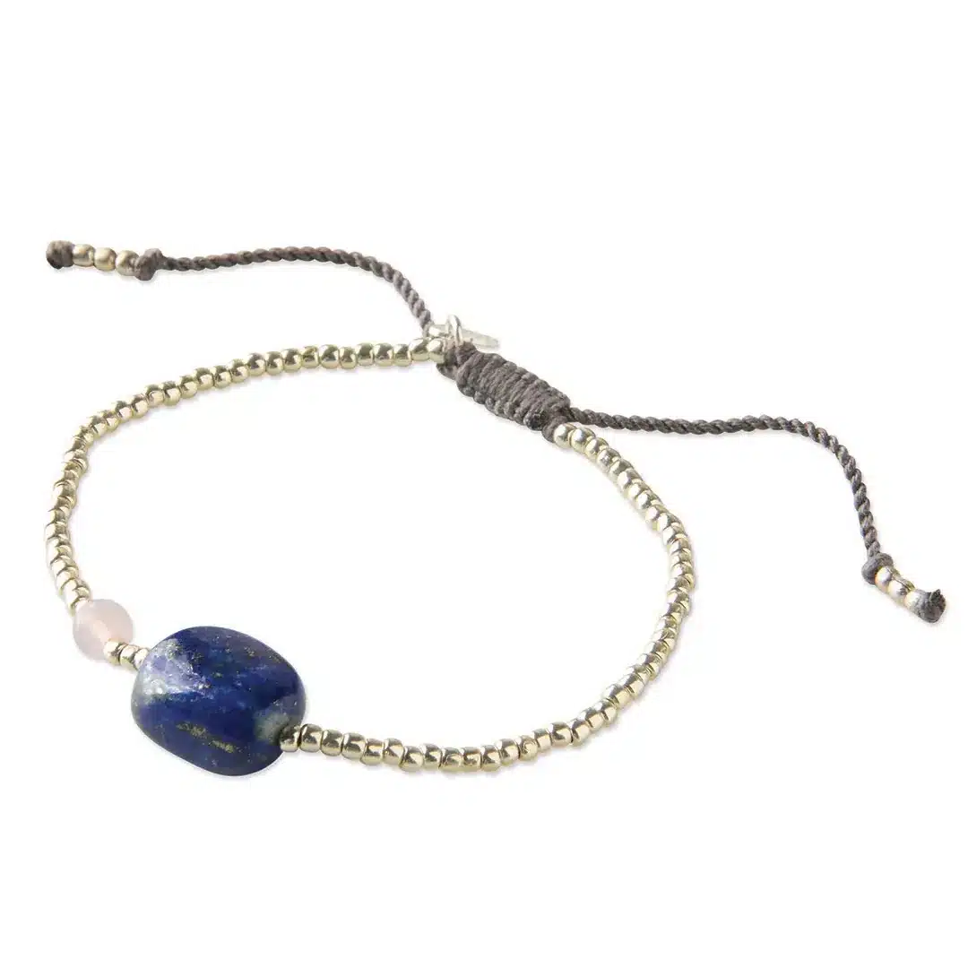 Surprise Lapis Lazuli Rose Quartz Bracelet SC