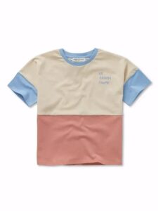 T-shirt colourblock - Sesame