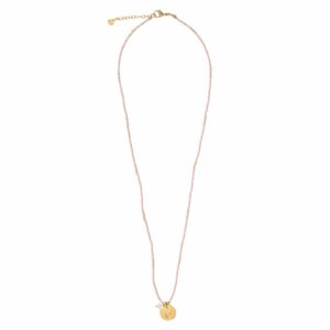 Timeless Rose Quartz Gold Necklace