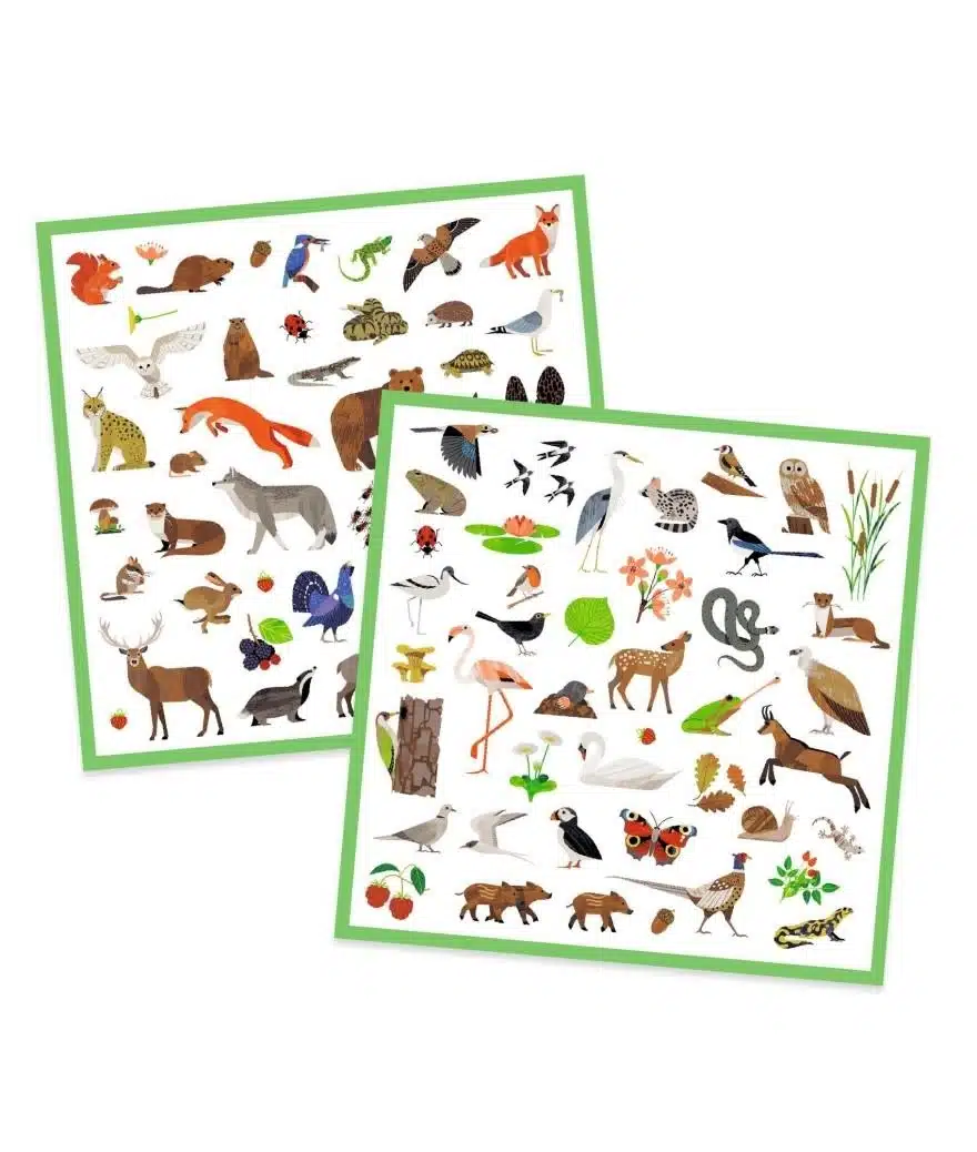 160 Stickers Fauna