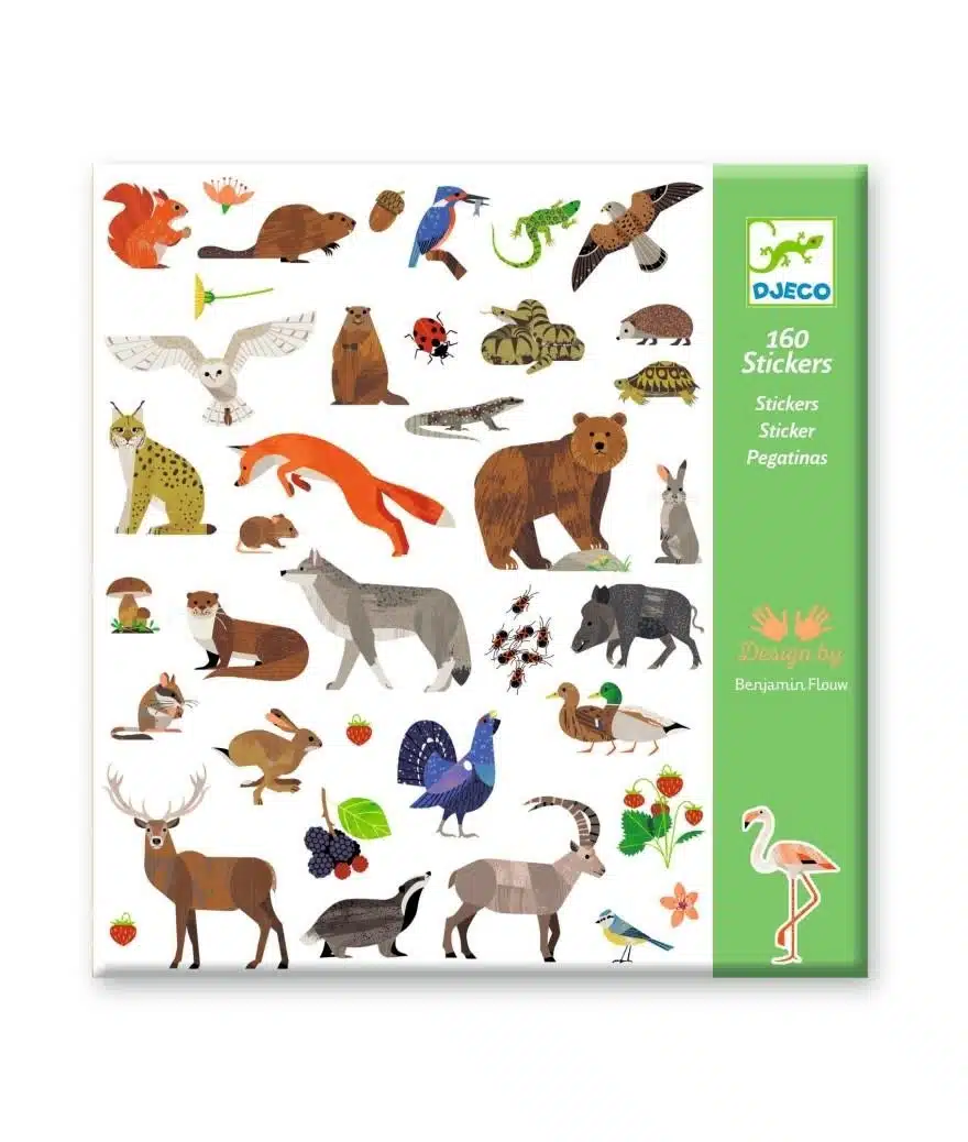 160 Stickers Fauna