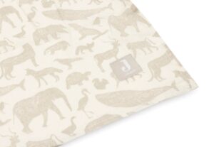 2x Hydrofiele Multidoek 115x115cm – Animals Nougat