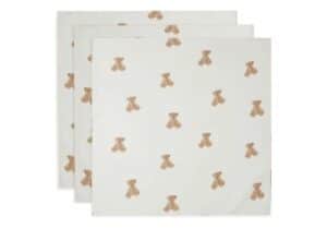 3x Hydrofiele Multidoek 70x70cm – Teddy bear