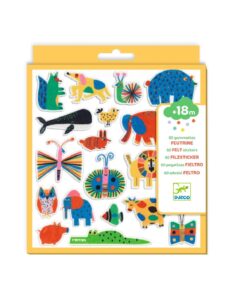 60 Vilten Stickers - Dieren Overal!
