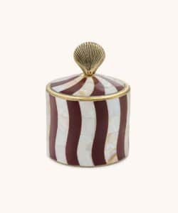 Abby Shell Circus Box Large Burgundy