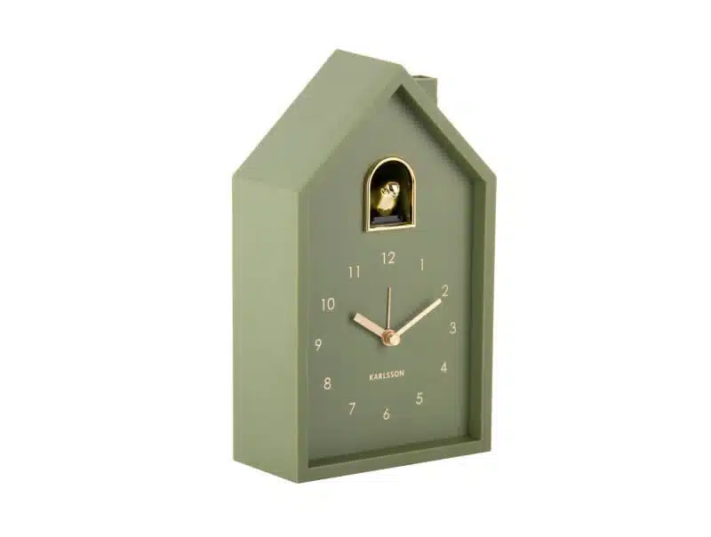Alarm clock Modern Cuckoo Oro - Luxury green