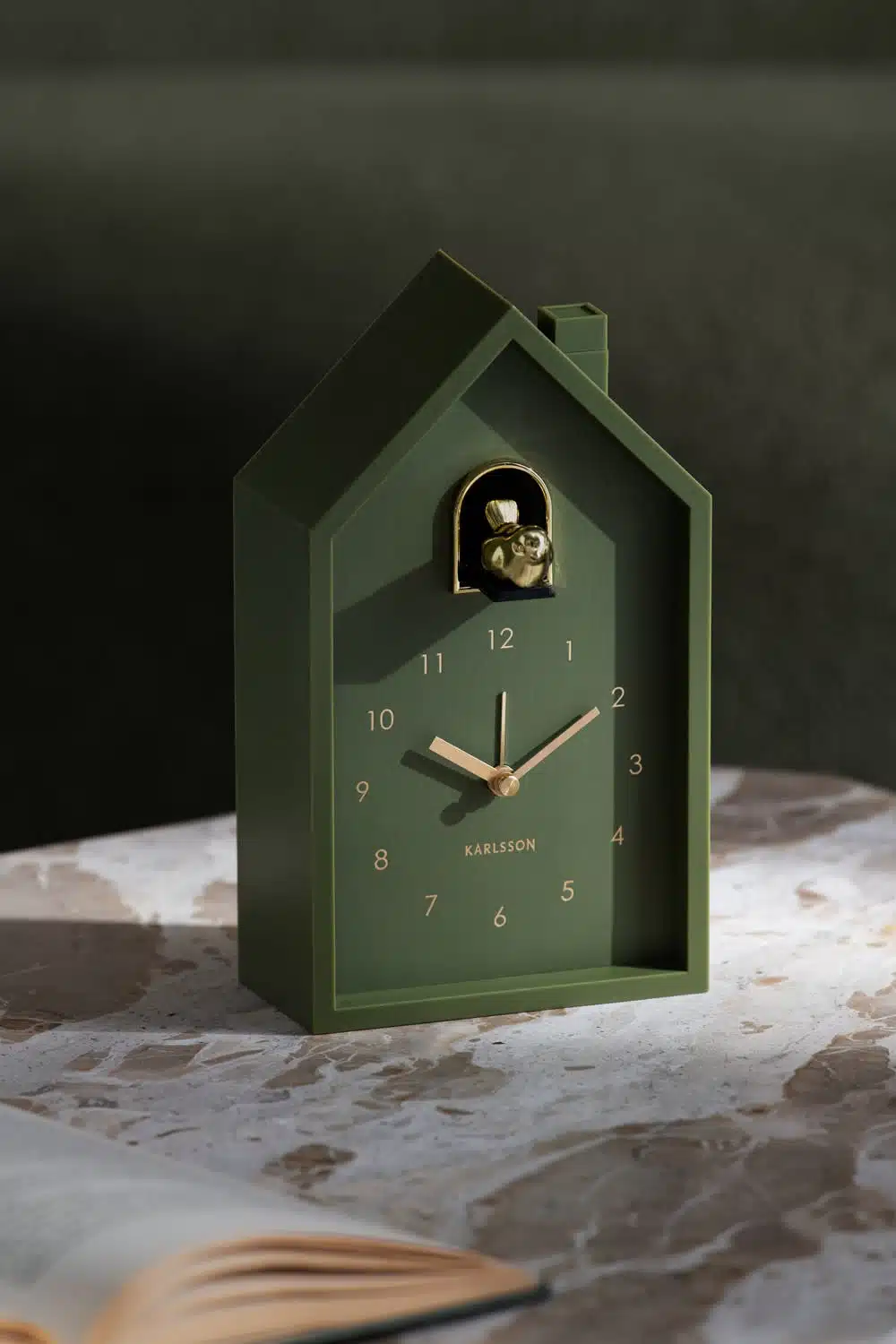 Alarm clock Modern Cuckoo Oro - Luxury green