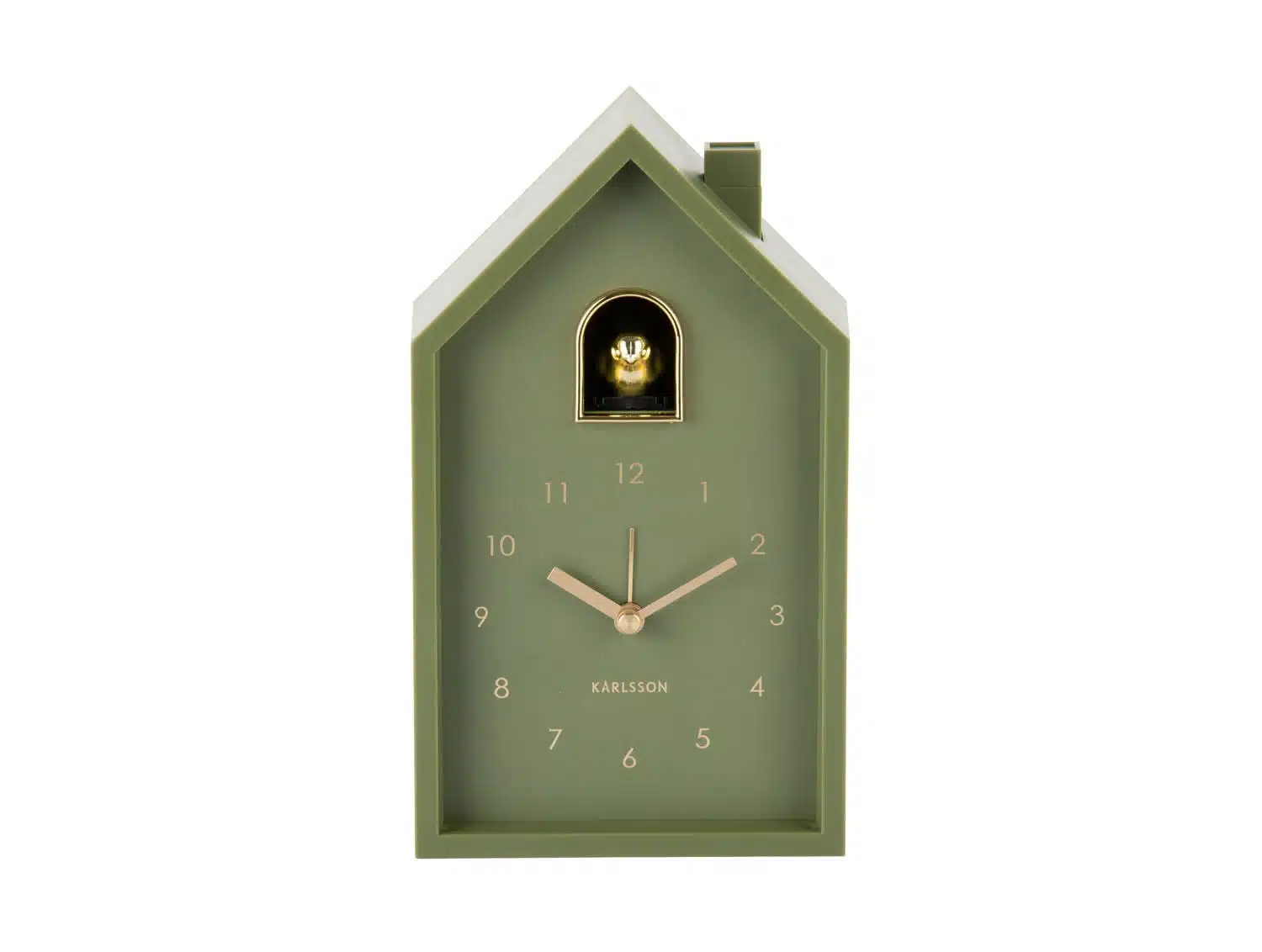 Alarm clock Modern Cuckoo Oro - Luxury green