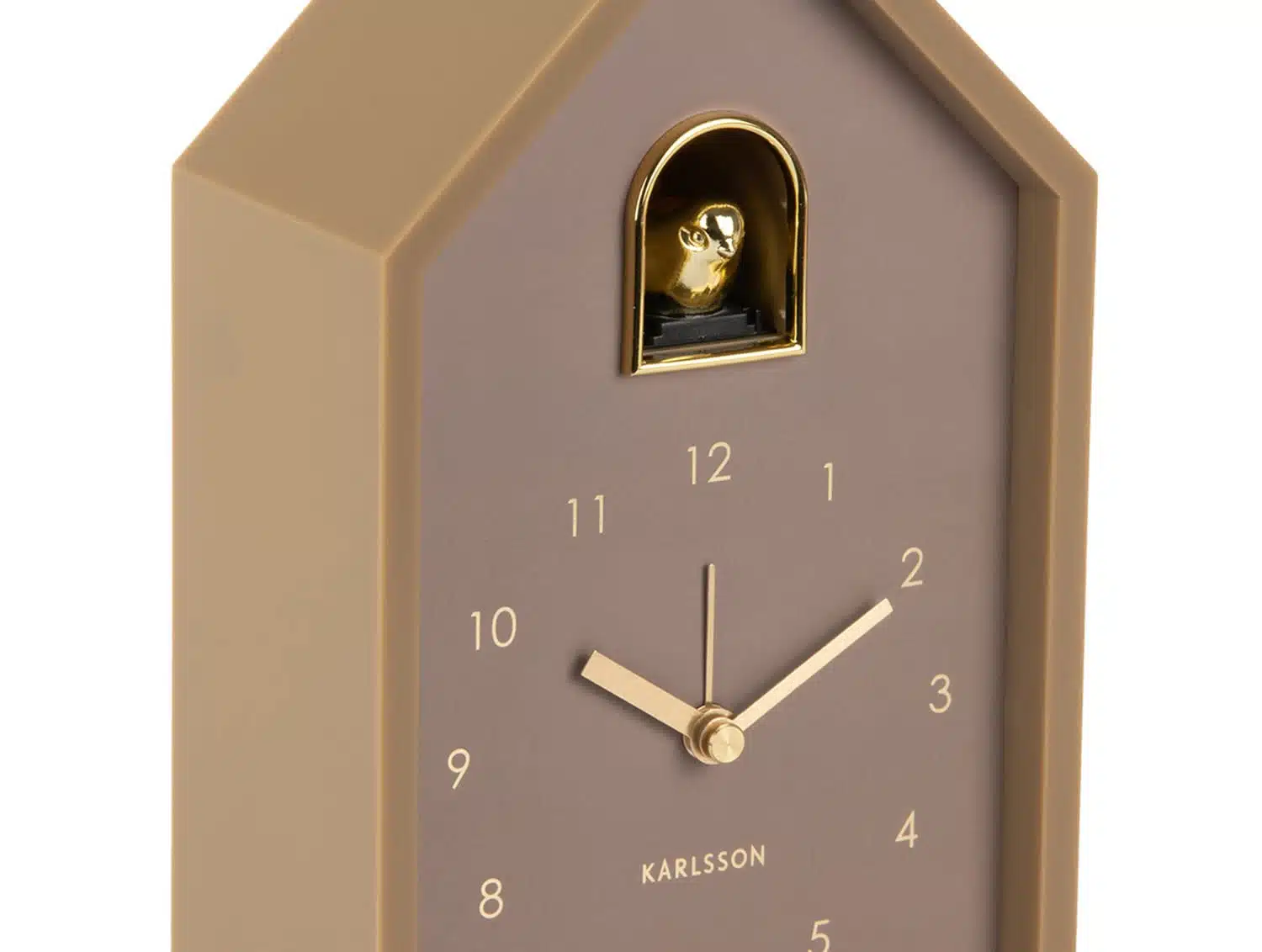 Alarm Clock Modern Cuckoo Oro - Mocha Brown