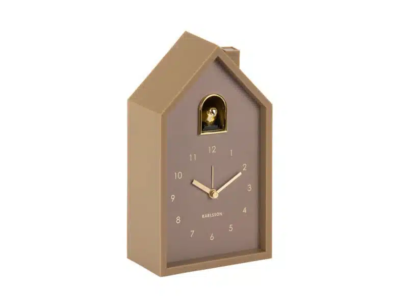 Alarm Clock Modern Cuckoo Oro - Mocha Brown