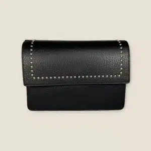 Alex Studs Bag - Black Leather