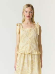 Alvana Strap Top - Anise Flower