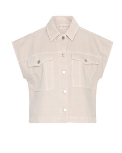 Aspen Ida Denim Vest – Light Pink Wash