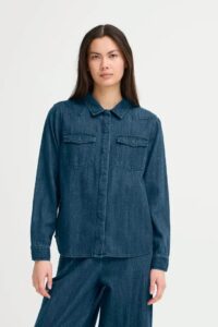 Aubery Shirt – Washed Dark Blue