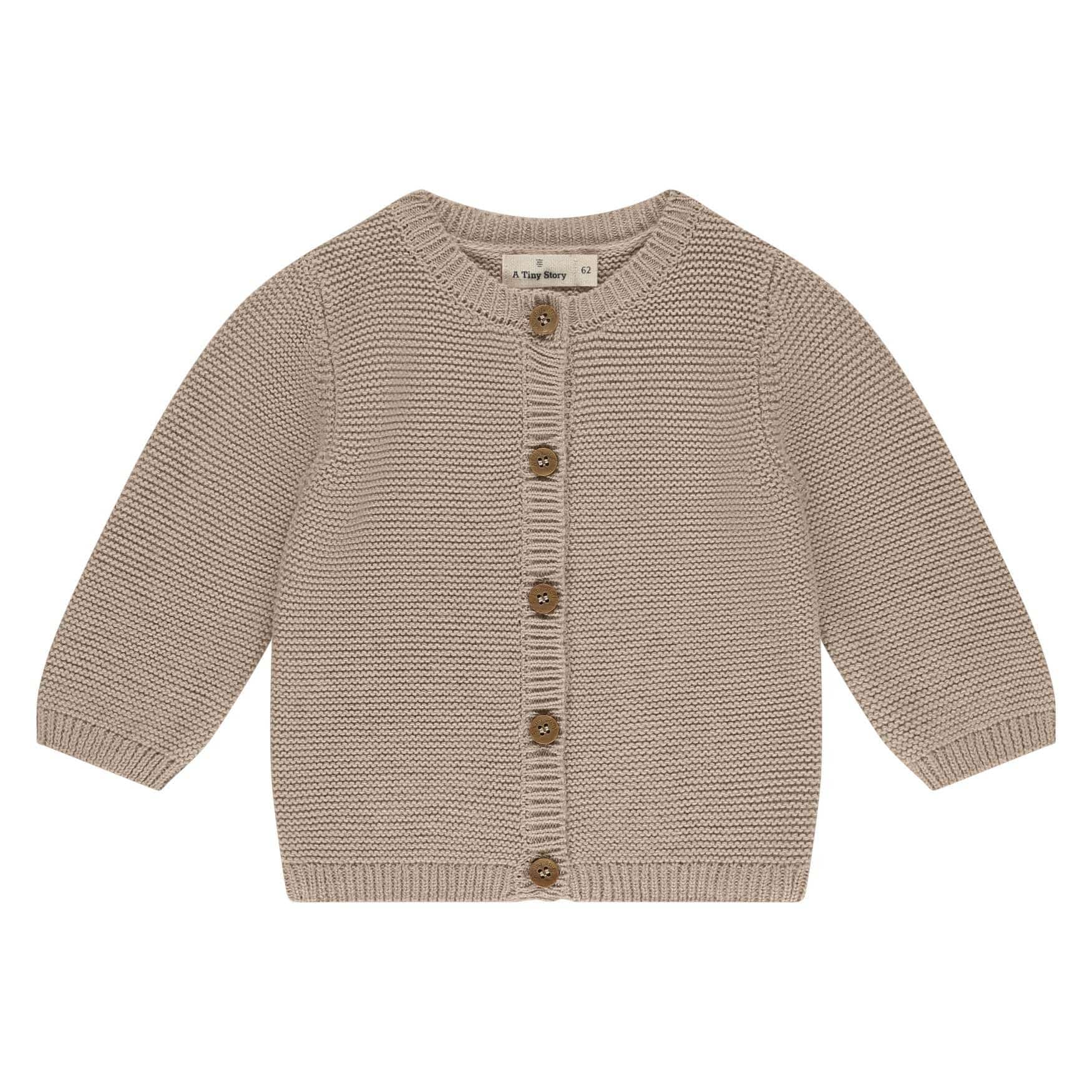 Baby Cardigan - Oatmeal Melange