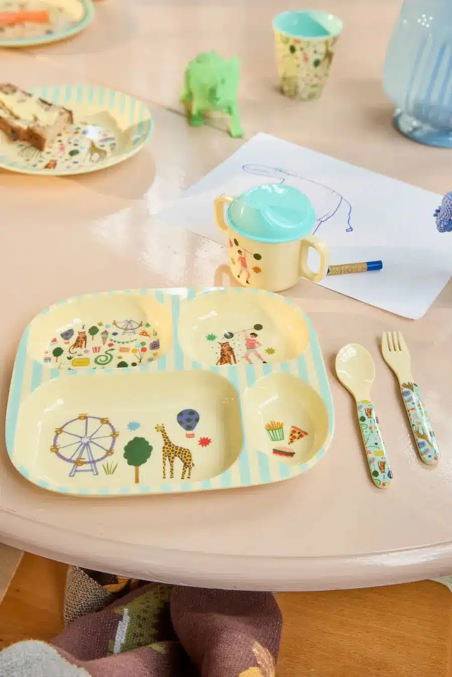Baby Dinner Set - Mint Fun Fair
